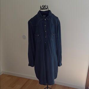 Denim Blue Shirt Dress